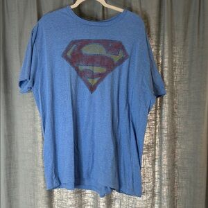DC Comics Blue Superman Logo Adult T-Shirt
